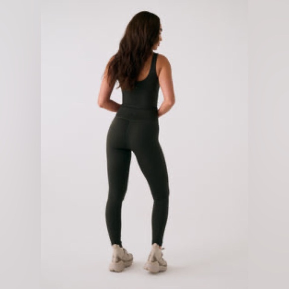 NEW! LOLE Serene Ankle Leggings Black High Waisted Crop 25” Inseam Size Large
